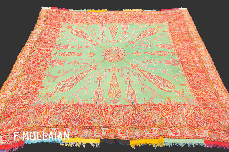 Antique Indian Kashmir Shawl Textile n°:16419401